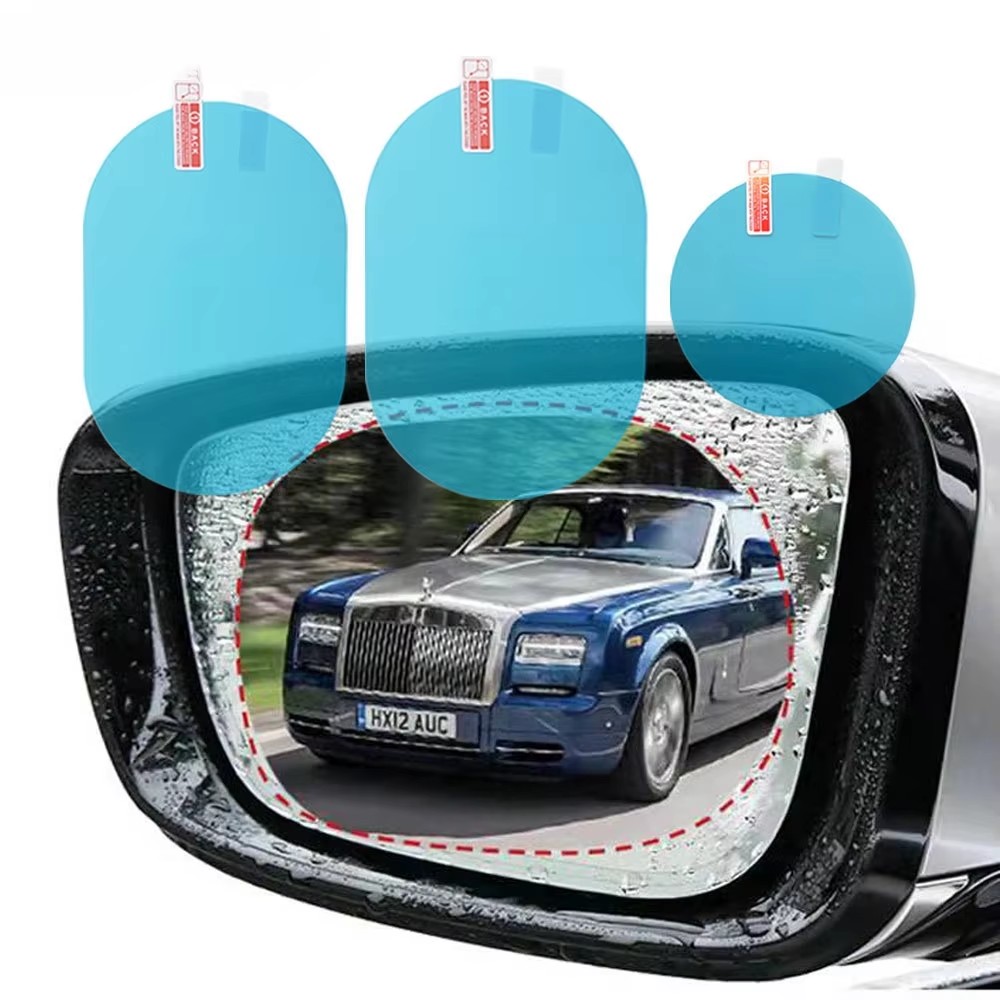 Anti Glare Car Rearview Mirror Film - 2/4 pezzi Pellicola Protettiva Universale Antiappannamento,