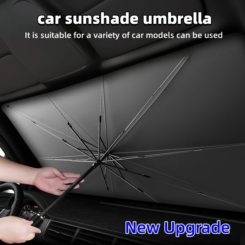 Car Sunshade Windshield Umbrella Foldable - Parasole Pieghevole Multifunzione per Parabrezza Auto,