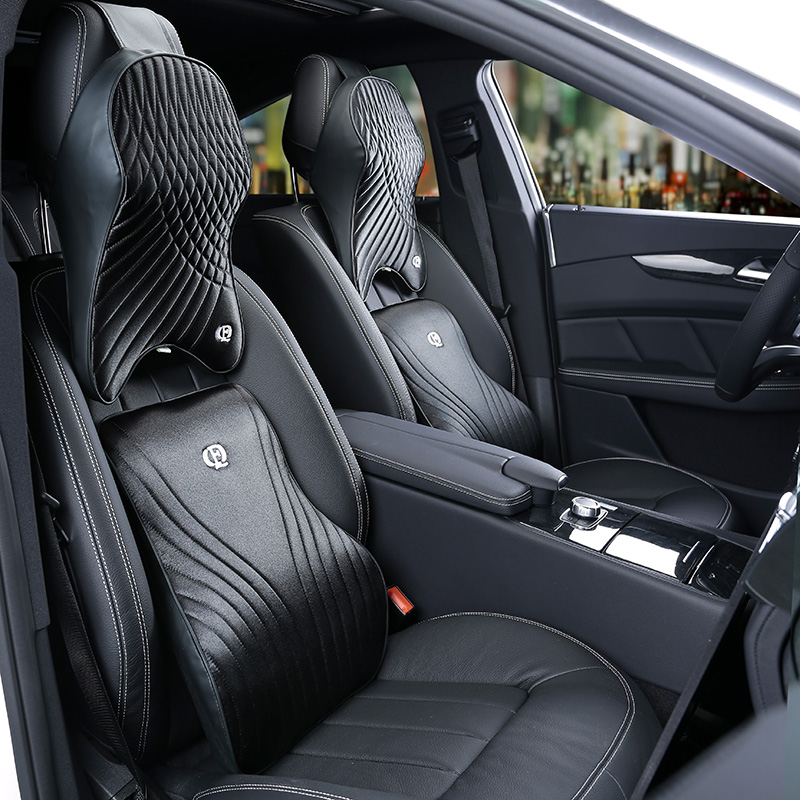 Memory Foam Car Neck Pillow Lumbar Support - Set di cuscini per Auto in