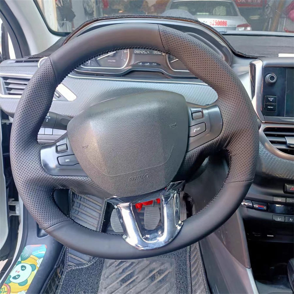 Car Steering Wheel Cover Anti Slip Breathable - Coprivolante per auto antiscivolo cucito a