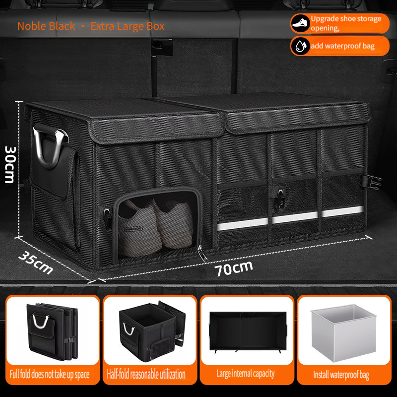 Car Trunk Organizer Foldable Storage Box - Borsa portaoggetti pieghevole impermeabile da 95L