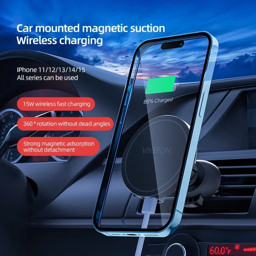 Caricatore Wireless per Auto,  - Magnetic Phone Holder For Car Vent recensione e prezzo
