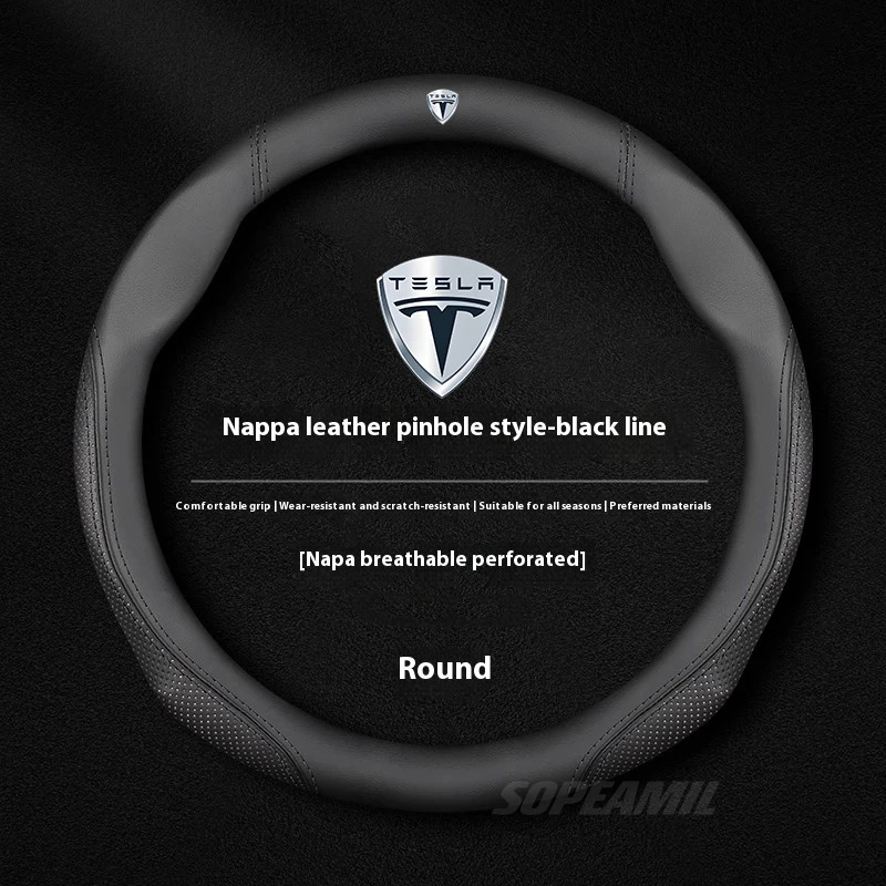 Tesla Model 3 Model Y Model S  - Car Steering Wheel Cover Anti Slip Breathable recensione e prezzo