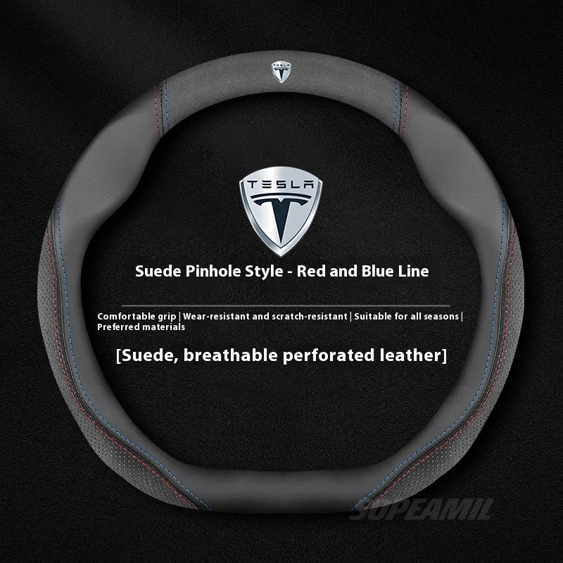 Tesla Model 3 Model Y Model S  - Car Steering Wheel Cover Anti Slip Breathable recensione e prezzo