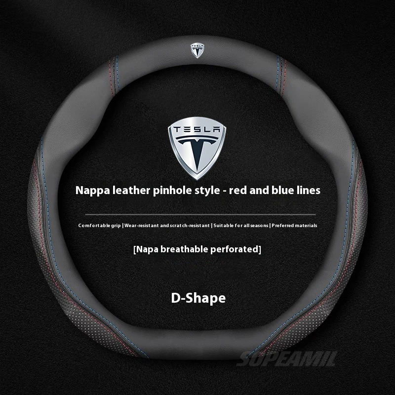 Tesla Model 3 Model Y Model S  - Car Steering Wheel Cover Anti Slip Breathable recensione e prezzo