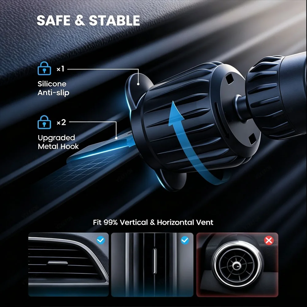 Caricatore Wireless Magnetico  - Magnetic Phone Holder For Car Vent recensione e prezzo